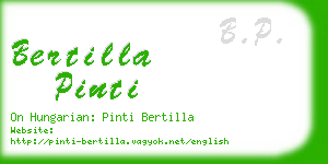 bertilla pinti business card